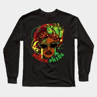 Black Pride Our Ancestors Juneteenth Black History Long Sleeve T-Shirt